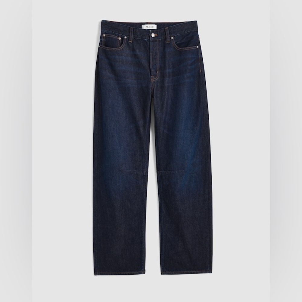 Madewell The Darted Barrel-Leg Jean in SoftDrape